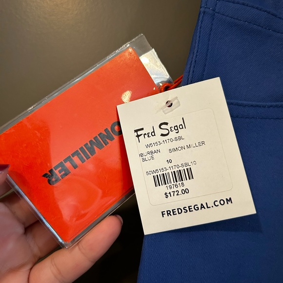 Long Colorblock Denim Slit Skirt - Simon Miller Simi Skirt Fred Segal - Picture 3 of 9